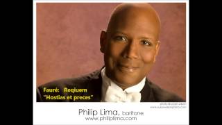 Philip Lima baritone sing FAURE Requiem Hostias et preces tibi Domine laudis [upl. by Zipporah975]