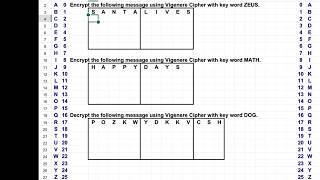 Vigenère cipher [upl. by Aihsel]