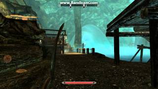 TES V Skyrim Secret entrance to Brinewater Grotto Gulum Ei killed by accident [upl. by Irina309]