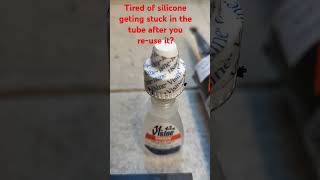 Silicon stuck in the tube Try this trick instead sikaflex Visine diy tricks [upl. by Abehs179]