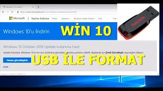 WİN 10 USB İLE FORMAT ATMA DETAYLI [upl. by Atenik]