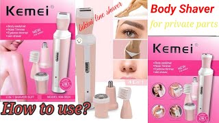 Kemei 4 in 1 shaver suit [upl. by Camroc740]