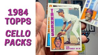 1984 Topps Baseball CELLO Pack Opening  BIG HIT Mattingly RC [upl. by Sigfried]