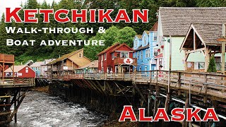 Ketchikan Alaska walkthrough and boat wildlife adventure ￼ [upl. by Ymrots]