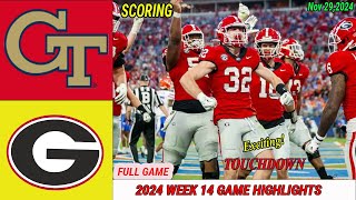 Georgia Tech Yellow Jackets Vs Georgia Bulldogs WEEK 14 FULL GAME  Nov 292024  NCAAF TODAY [upl. by Norene]