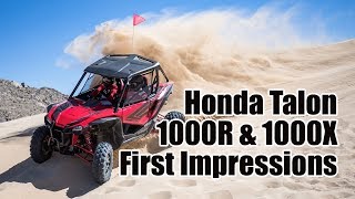 Honda Talon 1000R and 1000X Review First Impressions [upl. by Evalyn321]