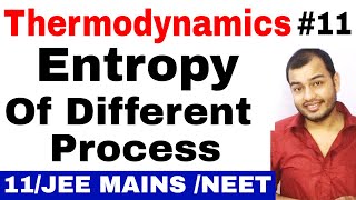 Class 11 chapter 6 Thermodynamics 11  Entropy of different process  How to find Entropy JEE MAINS [upl. by Hinda]