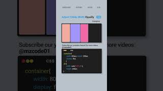 Adjust Childs Width Equally using Calc Function css coding shorts webdesign cssshorts html [upl. by Gaddi]