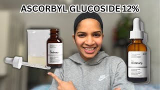 The Ordinary Ascorbyl Glucoside Solution 12 Review  Vitamin C serum for face  Researcher Explains [upl. by Nievelt]