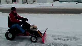 tractor plows snow [upl. by Ayardna]