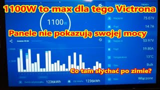 45 Nowe panele z niepełną mocą victron tnie prąd a co było zimą [upl. by Yanffit]