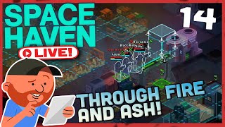 Space Haven LIVE🔴 S10 E14  Our Mega Prison Takes Shape  Spaceship Building Sim [upl. by Llenehc]