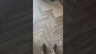 Herringbone LVT floor tiles [upl. by Aiekam]