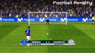 Everton vs Leicester City  Penalty Shootout  PES 2017 Gameplay PC [upl. by Tiemroth126]