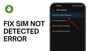 How to Fix Sim not Detected Error on Android [upl. by Netsirhk477]