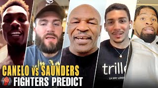 PRO FIGHTERS PREDICT CANELO ALVAREZ VS BILLY JOE SAUNDERS [upl. by Crowley]