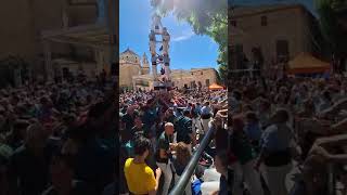 Castellers del Poble Sec  4d7a PG  Concurset Torredembarra 29IX24 [upl. by Jovitah]