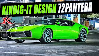 Custom 1972 DeTomaso Pantera by Dave Kindig  Kindig IT Design  SEMA 2022  RoadsterShop Chassis [upl. by Cnahc]