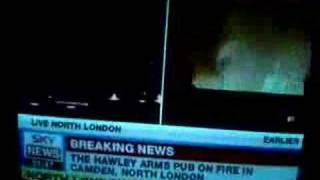 Amys Winehouse Burns Down  Hawley Arms Camden on Fire [upl. by Nerej]