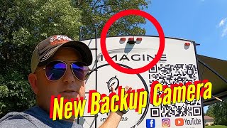 RV Life New Backup Camera Install on our Grand Design Imagine [upl. by Ytsenoh890]