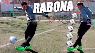 Como Hacer una Rabona  Como Golpear de Rabona en Fútbol y Air Rabona Rabona Perfecta Tutorial [upl. by Jabez]