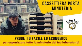 Cassettiera porta minuteria fai da te economica e semplice [upl. by Os291]