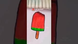 satisfying art 🍉ice cream short [upl. by Amy137]