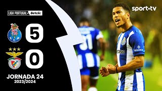 Resumo FC Porto 50 Benfica  Liga Portugal Betclic  sport tv [upl. by Ifok368]