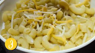 Receta Macarrones con Queso en Microondas [upl. by Nauj866]