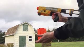 Nerf nstrike Recon cs6 reload side view [upl. by Etyam]