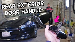 REAR EXTERIOR DOOR HANDLE REMOVAL REPLACEMENT DODGE DART CHRYSLER 200 [upl. by Lyrahs]