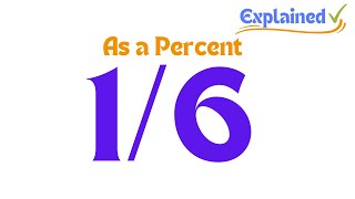 16 as a Percent [upl. by Aleirbag]