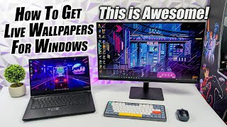 Amazing Animated Desktop Wallpapers Use Live Wallpapers With Windows 11 Or 10 [upl. by Cheney530]