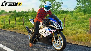 Bmw S1000RR HP4 forest ride  The Crew 2 Gameplay [upl. by Usanis745]