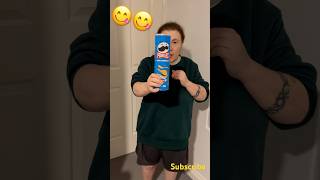 Pringles challenge  here’s what happened trendingreels pringles shorts tastetest [upl. by Annazus]