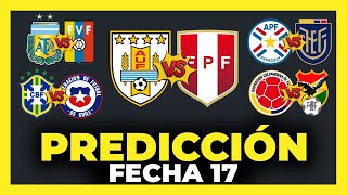 Predicción y Análisis Fecha 17 Eliminatorias Sudamericanas Qatar 2022  Tabla de Posiciones ⚽🏆 [upl. by Cecilla]