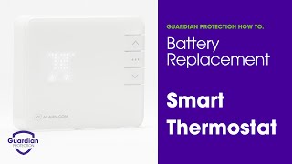 How to Replace the Battery for a ZWave Smart Thermostat [upl. by Esiuqcaj]