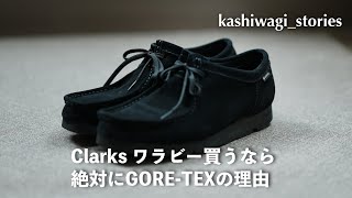 Clarksのワラビー、GORETEXを買いました [upl. by Eslehc]