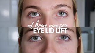 AT HOME EYE LID LIFT  TESTING AMAZON EYELID TAPE FOR HOODED EYES  Georgie Palmer [upl. by Ossy329]