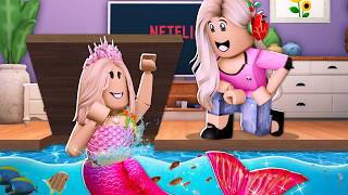 My Sister Was SECRETLY A MERMAID  I Built Her A Secret TINY HOME Roblox [upl. by Etnaik133]