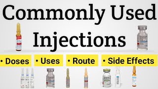 Commonly Used Injections  Common Injections and their Uses  कौन सा injection किस काम आता है [upl. by Ymmij]