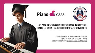 1er acto de graduación de estudiantes de PIANO EN CASA [upl. by Cynthea]