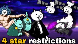 Can you beat battle cats on 4STAR RESTRICTIONS COTC [upl. by Iadahs549]