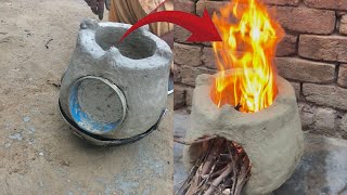 Making clay stove at home by Indian women मिट्टी का चूल्हा बनाने का तरीक़ा [upl. by Gievlos]