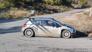 Test rallye monte Carlo 2024 Yohan Bonato Citroën C3 rallye 2 tout au câble flat Out [upl. by Eustazio828]