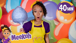 Create Candy With Meekah  Food Adventures Educational Videos for Kids  Blippi and Meekah Kids TV [upl. by Knute647]