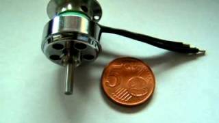 Brushless Motor AX1806N 2100KV 19Gramm 337g Schub Shockflyer Parkflyer Slowflyer [upl. by Allmon115]