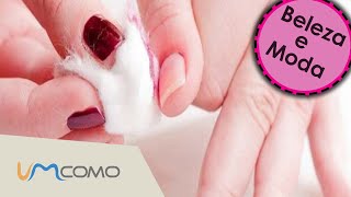 Como remover esmalte em gel em casa [upl. by Uol]