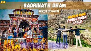 Badrinath Dham  vasudhara falls  Indias 1st Village  All information  badrinath [upl. by Mlohsihc789]