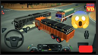 Truck game Simulator Android phone  new truck ka game video  truck transporting pipe Androidgame [upl. by Aneloaup]